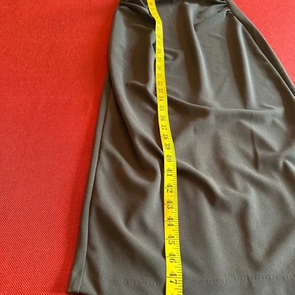 Zara Slate Brown Ruched Waist Short Sleeves Midi Dress, NWT, M - Picture 14 of 16